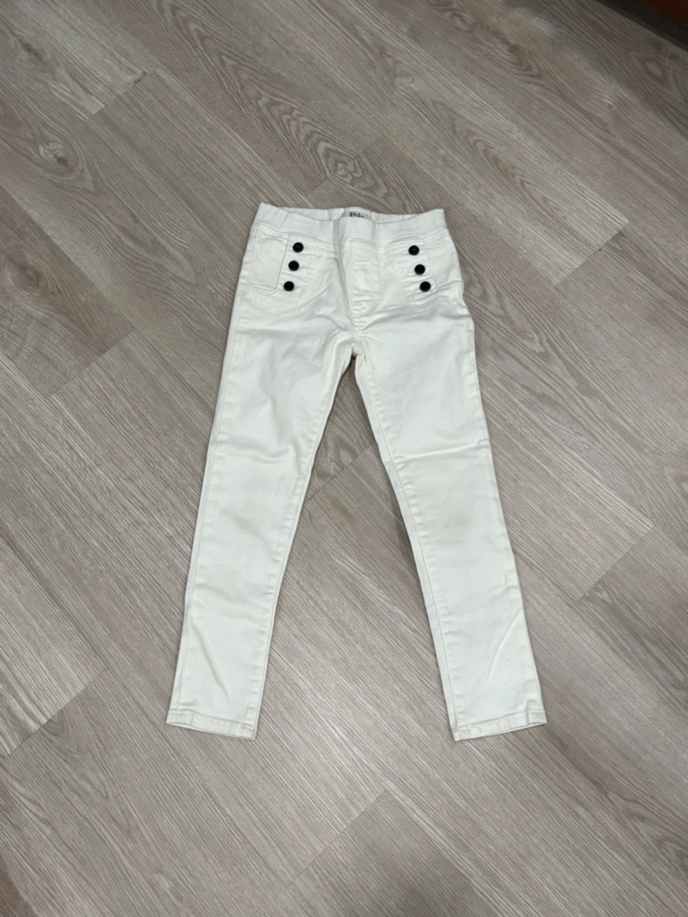 Polo Ralph Lauren Girls' Nautical Aubrie Denim Leggings - Size 6